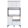 Hanah Home Gabinete Multipropósito Blanco y Nuez